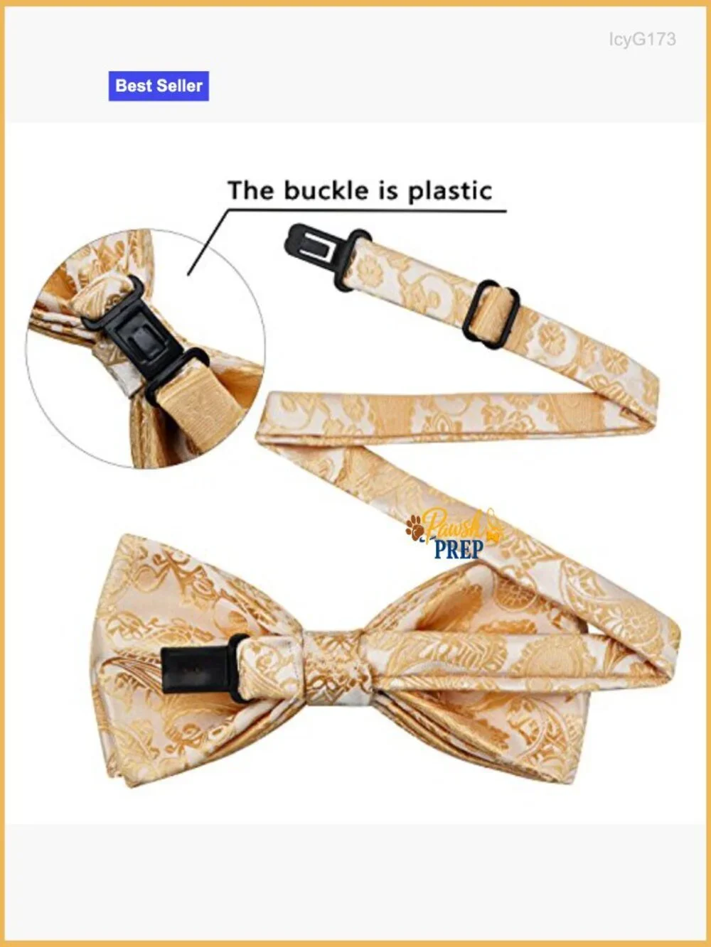 Men's Paisley Bow Tie Set with Pocket Square and Cufflinks